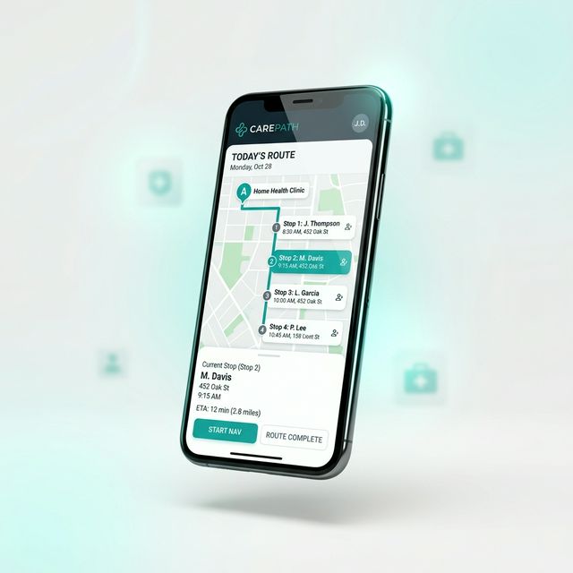 Cuvio Mobile App auf Tablet